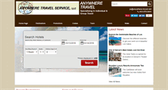 Desktop Screenshot of anywhere-travel.net